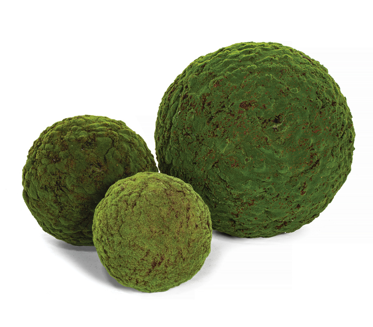 35 inch diameter  Foam Green and Brown Moss Balls